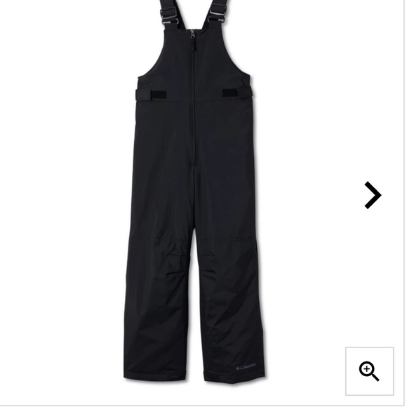 Columbia Kids Black Snow Ski Bib. Size XXS 4/5 - Picture 1 of 10